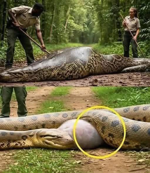 Park Rangers Rescue Anaconda After Shocking Discovery 663113456 122125340415136073 1809401273254000641 n