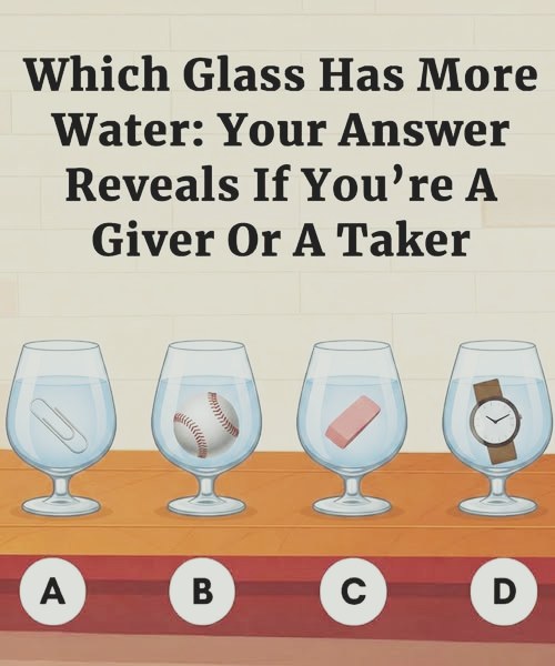Which Glass Contains More Water? Your Choice May Reveal Your Personality 687925757 122183015984789998 1476195260097275318 n